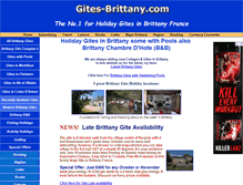Tablet Screenshot of gites-brittany.com